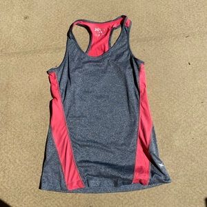 XERSION Gray and pink tank top